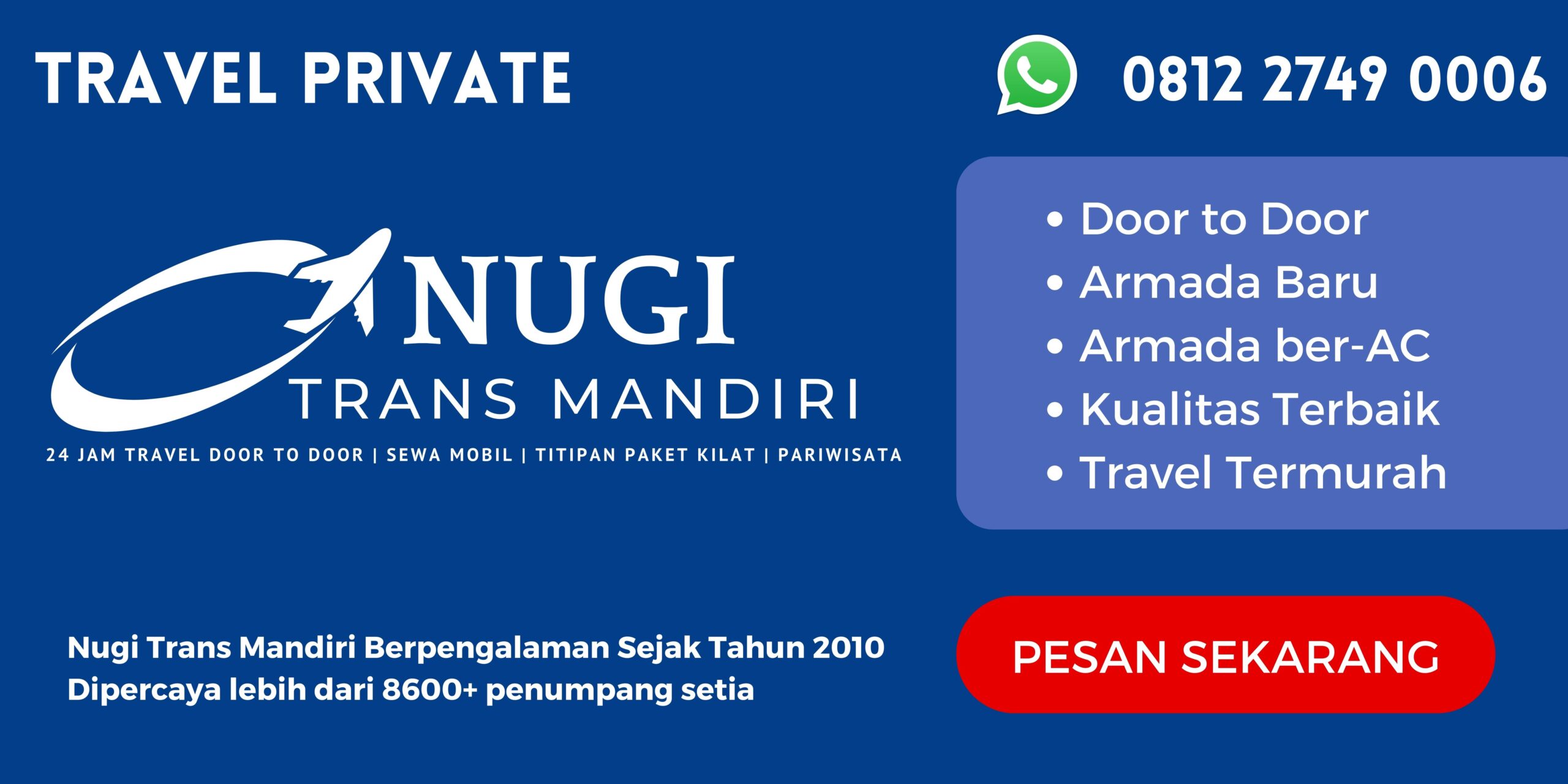 Travel Private - Banner Nugi Trans Mandiri